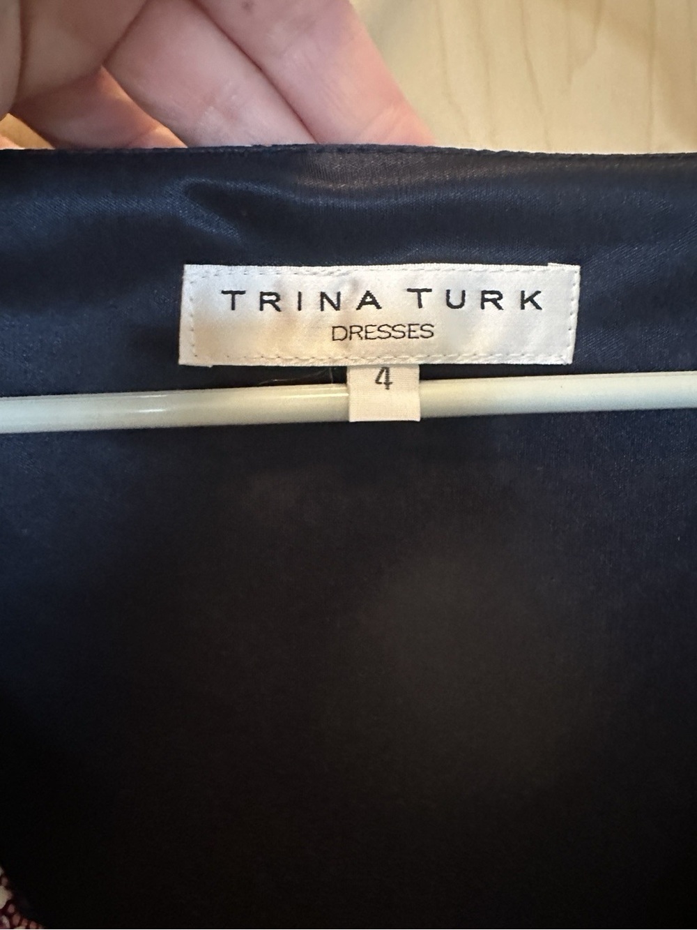 Trina Turk Purple geometric Sz 4 Long Sleeve Dress - Picture 7 of 8